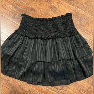 KatieJ NYC Black Tiered Skirt